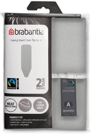 Чохол Brabantia для прасувальної дошки бавовняний 110x30 см з металізованим покриттям та піною 2 мм