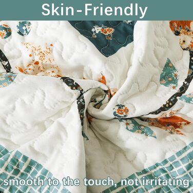 Комплект постільної білизни King Size у стилі ф armhouse від BEDIFANY: м'який пуховий ковдру та покривало (98 x 106 дюймів) для будь-якої пори року, 3 предмети (B - Квітковий, California King 108 * 118 дюймів)