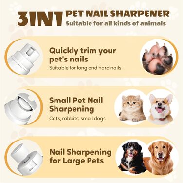 Електричний точило для кігтів собак Neu Krallenschleifer, 3-ступеневе, для собак, котів та інших тварин