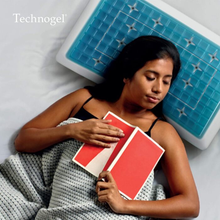 Подушка ортопедична Technogel Original Anatomic, біла, 66x42x7 см, анатомічна, 7 см висота