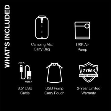 Матрац для кемпінгу Intex TruAire Luxury: Fiber-Tech, ламінат, стійкий до проколів, USB-насос, 272.2 кг, повний розмір, блакитний