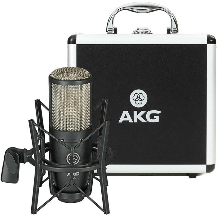 Мікрофон AKG P220 - студійний, велика мембрана, універсальний, чорний