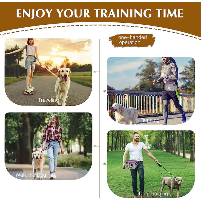 Сумка для ласощів для собак під час тренувань, без рук. Велика сумка для корму з багатьма кишенями, вбудований диспенсер для фекалій та фотосумка, для походів, подорожей на відкритому повітрі