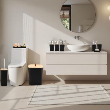 Набір для ванної кімнати XLHOMO: 27 предметів, фіолетовий колір, душовий завіс, килимки, аксесуари, бамбуковий набір для ванної