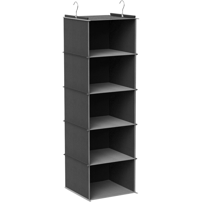 Настінна вішалка-органайзер з 5 відділеннями, складана, економна, для спальні, з 2 бічними кишенями