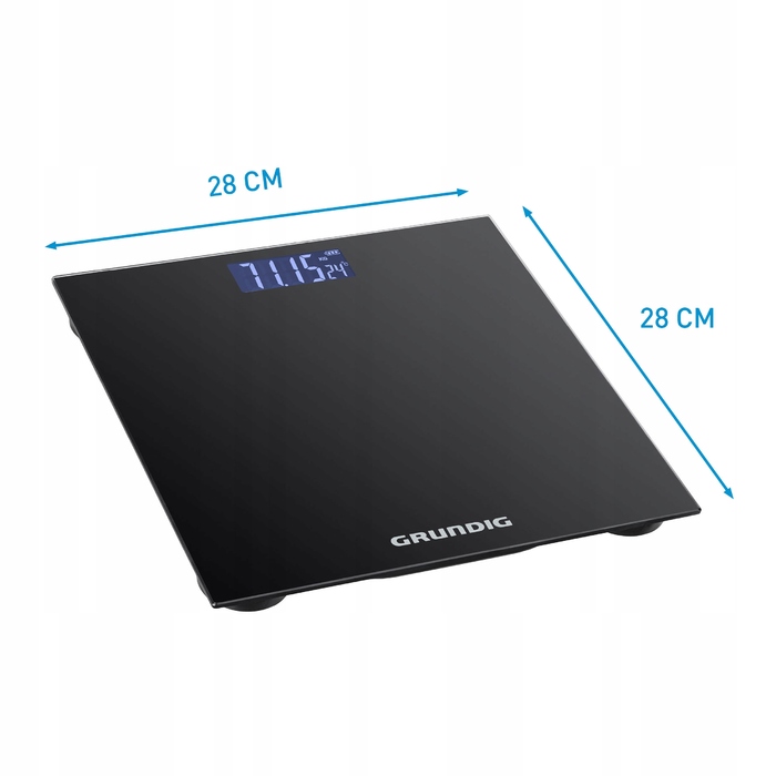 Електронні ваги для ванної Grundig, до 180 кг, LCD-дисплей