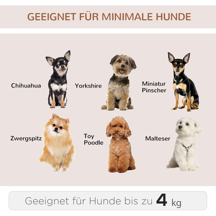 Транспортна переноска для котів та собак PawHut – рюкзак-переноска для тварин до 4 кг, сірий