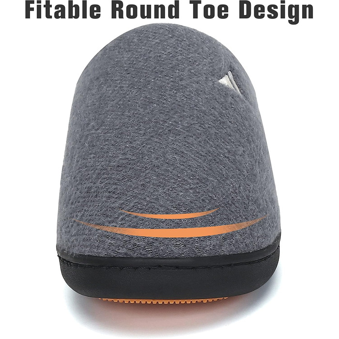 Тапочки жіночі зимові Mishansha Herren з піною пам'яті, антиковзкі, розмір 36-49 (темно-сірий, 37 EU)