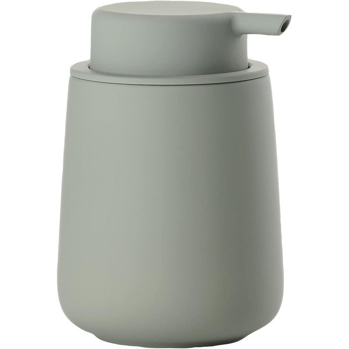 Zone Denmark Nova One Soap Dispenser for Bathroom, Dispenser made of Ceramic for Hand Soap/Liquid Soap, Diameter 8 cm, Height 11.5 cm, Capacity 250 ml, Matcha Green