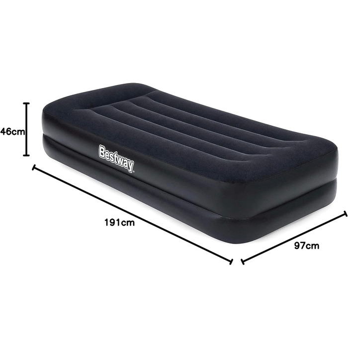 Надувний матрац Bestway Aeroluxe Airbed з вбудованим електронасосом, Queensize 203x152x46 см