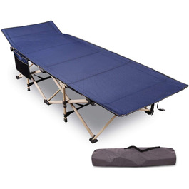Розкладне ліжко для кемпінгу CampMax: міцне, XXL, 190 x 71 x 38 см, для відпочинку на природі, блакитне