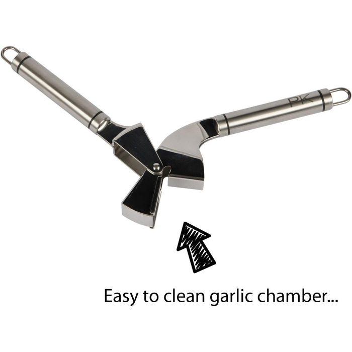Stainless Steel Garlic Press - Professional Grade - Baby Food Safe - 10 Year Warranty - Precision Kitchenware