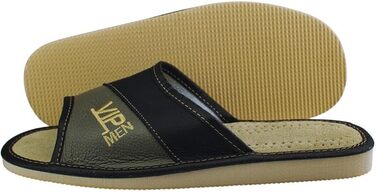 Чоловічі тапочки APREGGIO з натуральної шкіри – зручні та комфортні, сірого кольору, розмір 40-46 (EU 43)