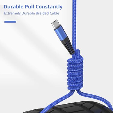 Кабель USB-C 3 шт. 1.8M, швидка зарядка QC 3.0, сумісний з Samsung Galaxy S23/S22/S21/S20, iPhone 16/15/15 Pro, Huawei, HTC, LG, Sony Xperia, Moto