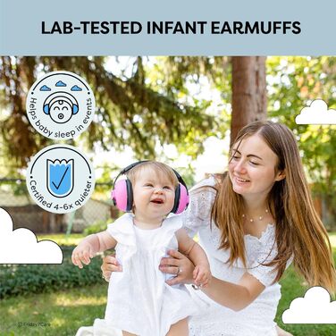 Навушники для захисту від шуму для немовлят Freitag 7Care (0-24 місяці), рожеві