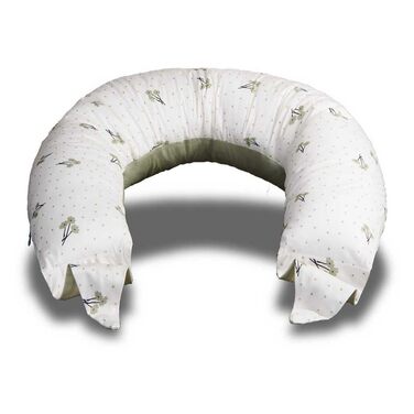 Подушка для вагітних Koala Babycare XXL з бавовняним чохлом - сертифікований медичний виріб, подушка для сну на боці, сіра та біла