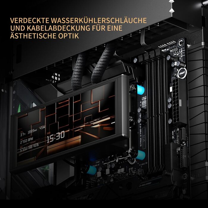 Ігровий корпус Thermalright A70 Vision V2 ATX з LCD-дисплеєм 9.16'', панорамною підсвіткою та підтримкою 8 вентиляторів