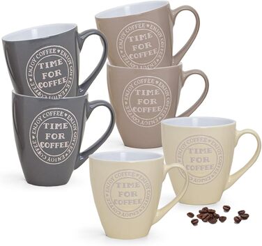 Jumbo Mug Set of 6 with 
