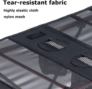 Складний кемпінговий стіл Tentock Ultraleicht з алюмінію - для пікніка, походів, подорожей та дому (чорний)