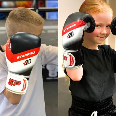 Starpro Kids Boxing Gloves - Child-Sized Boxing Gloves for Small & Delicate Hands - 4oz Set (Black)
