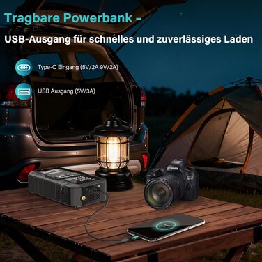 Powerbank для авто 27000 mAh з компресором 160 PSI, 12V, 8.0L, LED-ліхтарик, для бензинових та дизельних двигунів