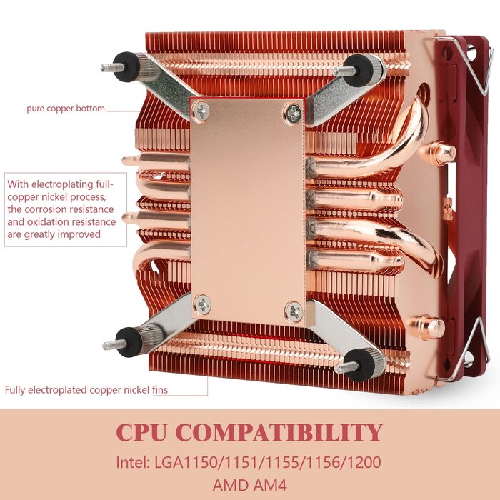 Thermalright AXP90-X47: Низькопрофільний кулер для CPU з TL-9015 Slim PWM вентилятором, AGHP технологією, сумісний з AMD AM4/Intel 1700/1150/1151/1155/1156/1200