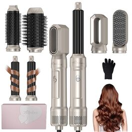Hairstyler Pro Atopskins 6-в-1: Фен-щітка, локони, об'єм, випрямлення | 1000W