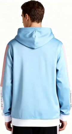 Чоловічий світшот з капюшоном Kenaijing, бавовна, блакитний, розмір L