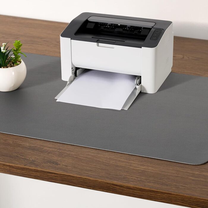 Двостороння килимок на стіл з антиковзаючим покриттям, 40 x 80 см (сірий, салатовий) - для офісу, ноутбука, миші