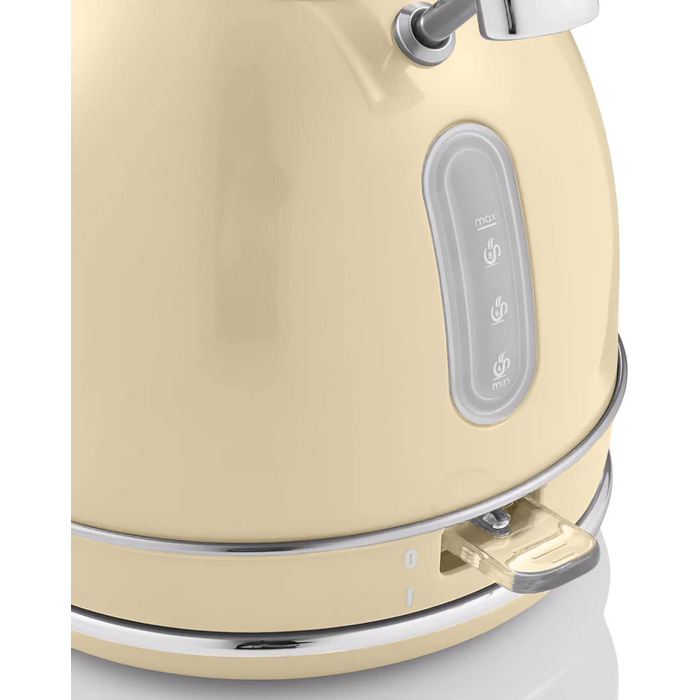 Swan Retro Electric Kettle - 1.8L, Vintage Design, Automatic Shut-Off, Cordless, BPA-Free Stainless Steel, 3000W, Cream