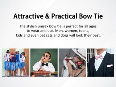 Метелик HISDERN для чоловіків однотонний, регульований, для вечірки, весілля (B, небесно-блакитний 2)