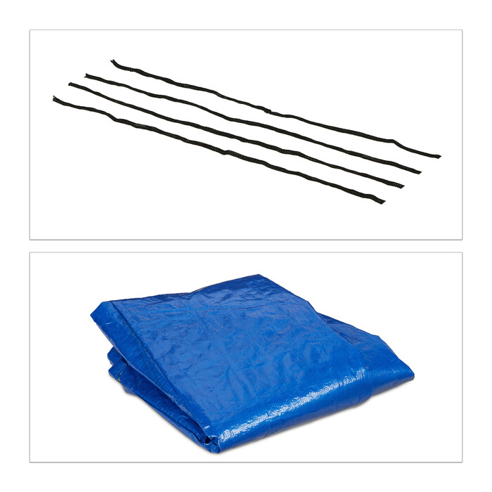 Relaxdays Table Tennis Table Cover, blue