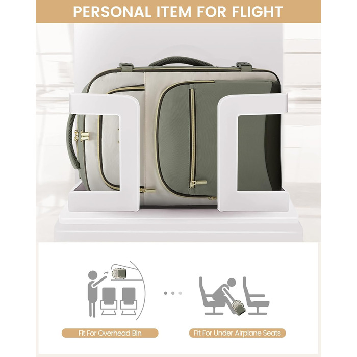 Рюкзак LOVEVOOK для ручної поклажі, 40L, для подорожей, чоловічий/жіночий, 17 дюймів, водонепроникний, для вихідних, кемпінгу, бізнесу