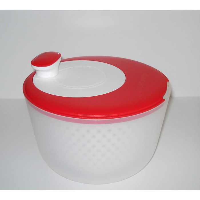 Сушарка для салату Tupperware 3,8 л червоно-біла, салат-карусель