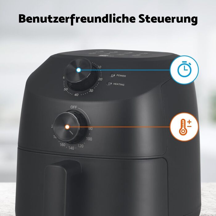 Фритюрниця Aeco Cube 2.0 Mini – компактна, 2 літри, без BPA, таймер 60 хв, антипригарне покриття, 80% менше олії, енергоефективна, з автовимкненням