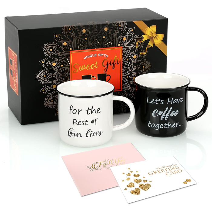Stylish coffee mugs with 