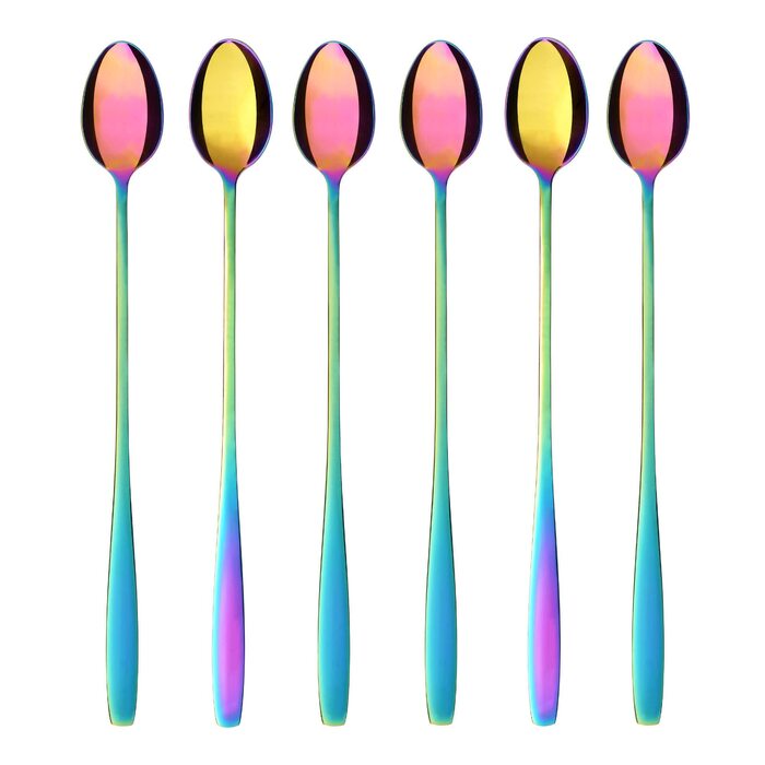 Набір ложок для лате макіато GRÄWE Königstein (Райдуга), нержавіюча сталь, 6 шт.