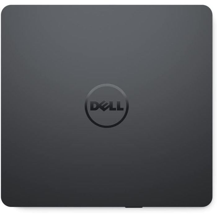 Зовнішній USB DVD+/-RW привід Dell Slim AA8DW316, антрацит — тонкий та легкий привід для читання та запису DVD/CD, Plug-and-Play, сумісний з Windows