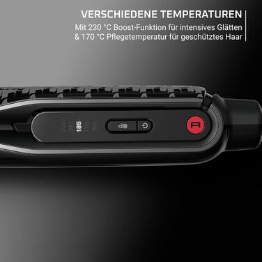 Випрямляч для волосся Rowenta Thermoglide SF5120E0 Titanium, 5 режимів (170-230°C), чорний/сріблястий