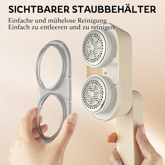 Електрична машинка для видалення ворсу OKYUK з подвійним лезом та LED-дисплеєм – для одягу та меблів, швидко та ефективно, з набором змінних лез