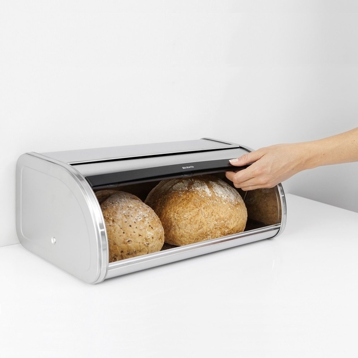 Хлібниця Brabantia цільна, біла, сталь