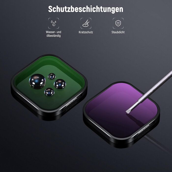 Набір фільтрів ND та CPL NEEWER для Insta360 Ace Pro (4 шт.) - ND16, ND32, ND64, CPL