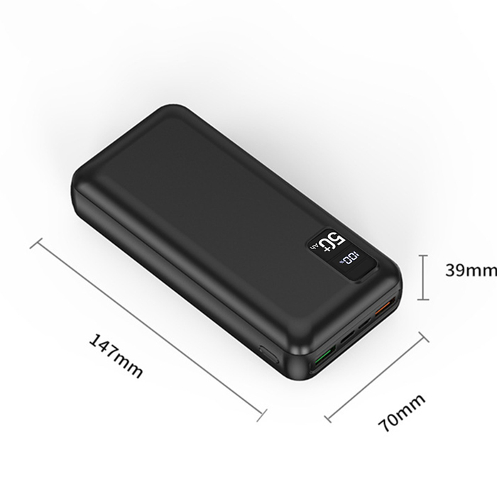 Потужний павербанк Baseus 50000mAh 22.5W: 2x USB, USB-C, QC 3.0, з LED-дисплеєм та системою безпеки