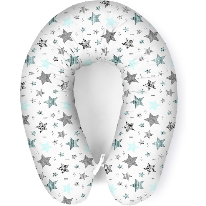 Подушка для вагітних Amilian Stillkissen 170 см XXL - подушка для сну на боці, підтримка тіла, Body Pillow для годування (Тюрковий)