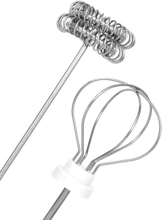 Bialetti Whipper: електричний віск для приготування напоїв, USB-зарядка, нержавіюча сталь, 3-рівні, подвійний вінчик