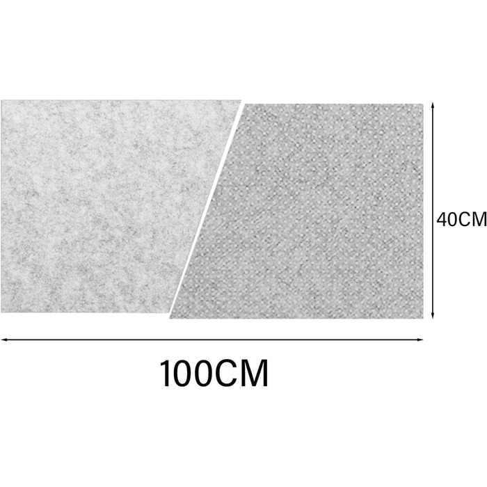 Підкладка під мишу з фетру 60x30 см, велика, сіра - захист столу та органайзер для дому та офісу