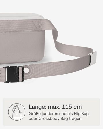 Kapten & Son Bauchtasche Bergen: жіноча/чоловіча сумка через плече, 0.8 л, колір Muted Clay