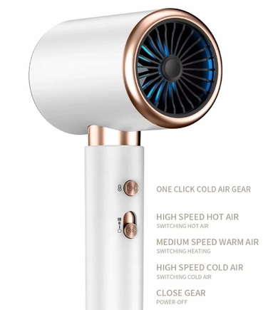 Фен для волосся 2000 Вт з іонізацією та режимом холодного обдуву