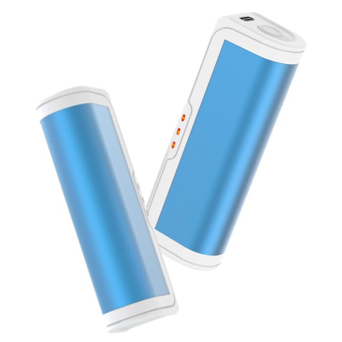 Електричні грілки для рук 2 шт. - багаторазові, USB, з 3 режимами нагріву, для дітей та жінок (блакитні)