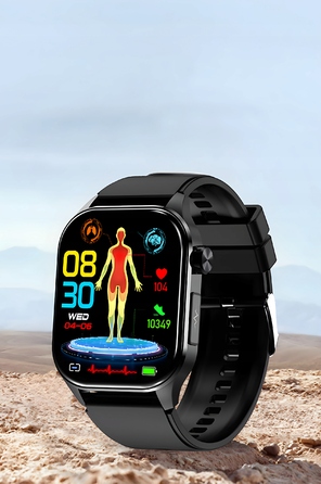 Смарт-годинник Bartomtime eTech58PRO Kardiowatch, унісекс, чорний